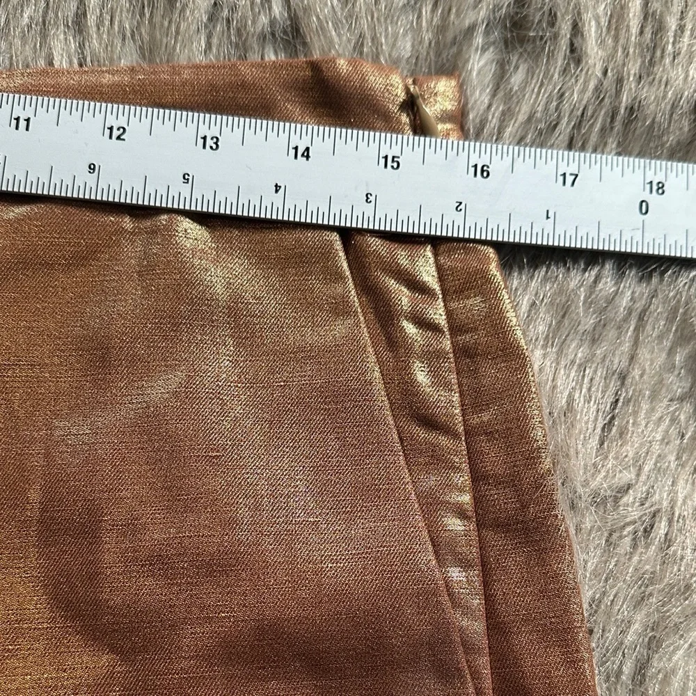 J. Crew Shimmering Bronze High Waist Shorts